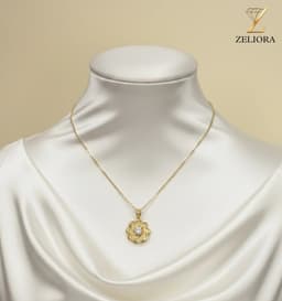 Golden Flower Necklace thumbnail 1