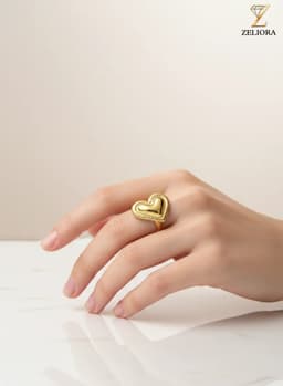 Golden Heart Ring thumbnail 2