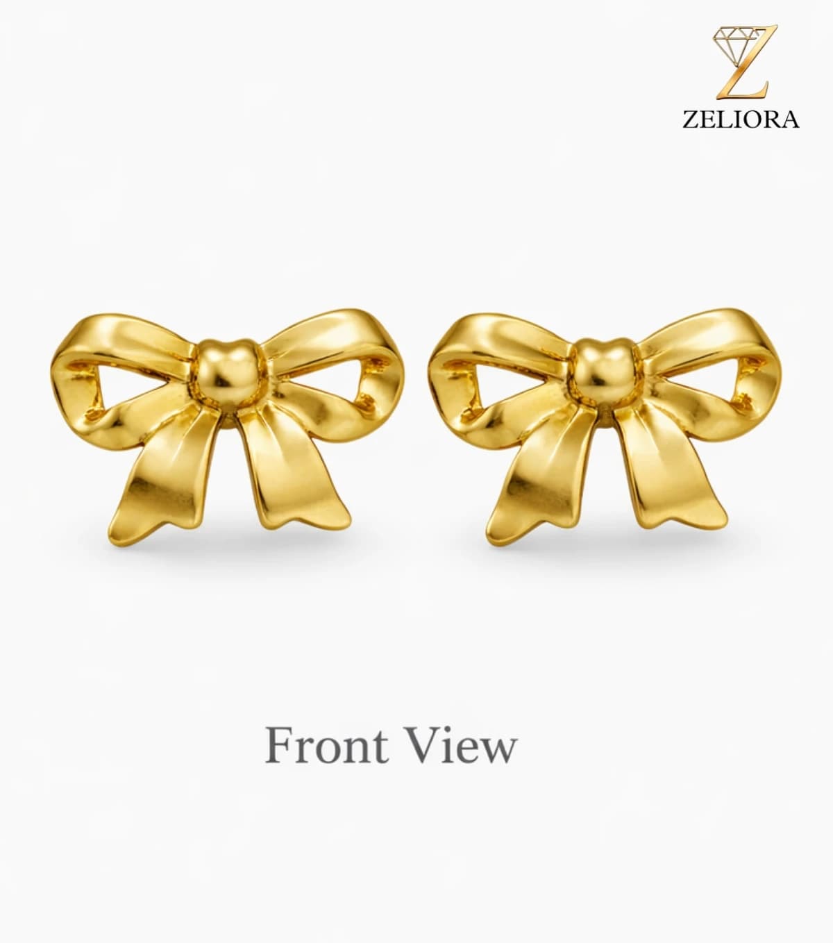 Ribbion Bow Earrings - Image 1