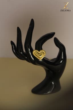 Golden Heart Ring thumbnail 1