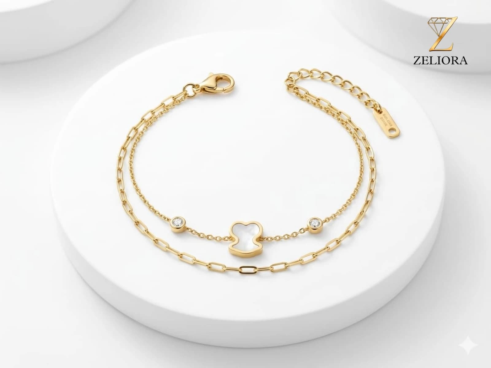 White Wing Chain Braclet - Image 1