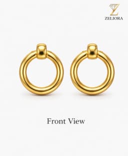 Classic Round Earrings thumbnail 1