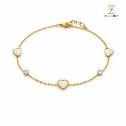 Pearl Heartshine  Chain Bracelet thumbnail 1