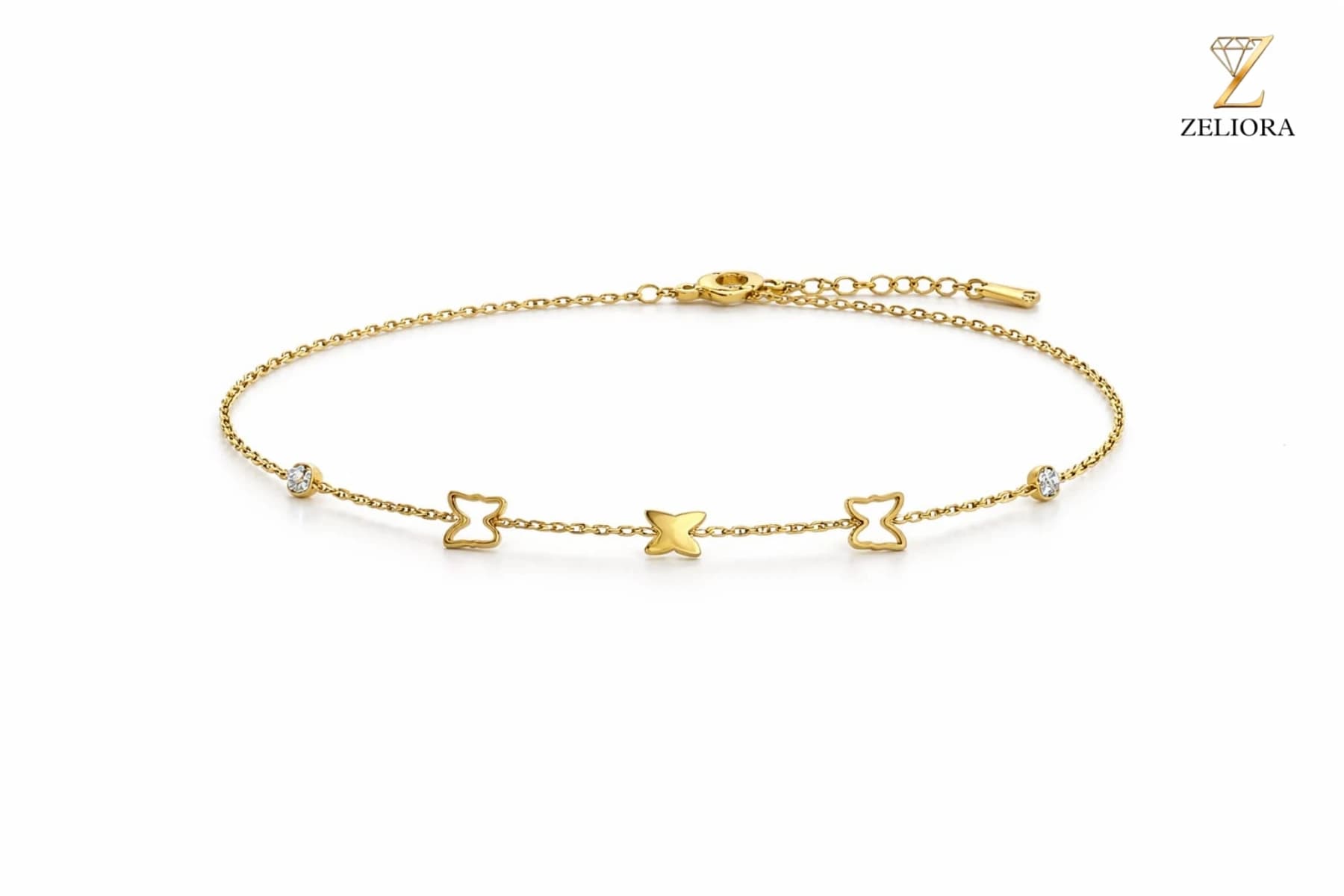 Butterfly Charms Chain Braclet - Image 1