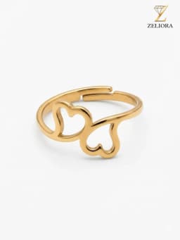 Twin Heart Ring thumbnail 1